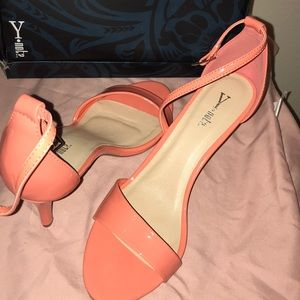 Paisley Salmon baby heels